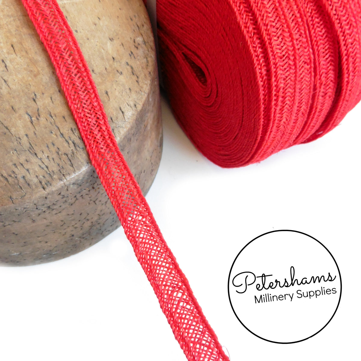 12mm Abaca Hemp Fine Weave Braiding 1m Petershams Millinery Supplies