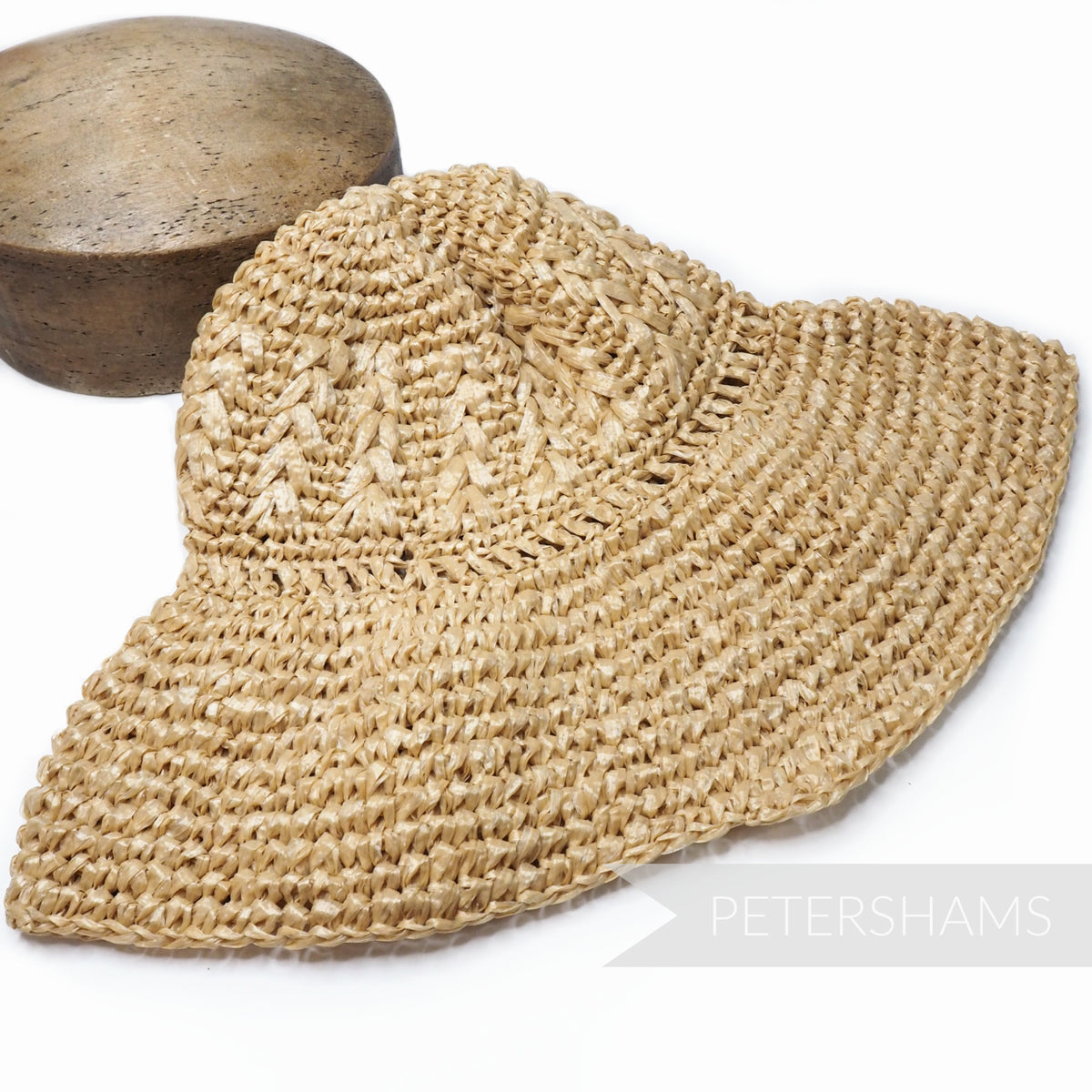 Plaited Crown Faux Straw Capeline 11" Petershams Millinery Supplies