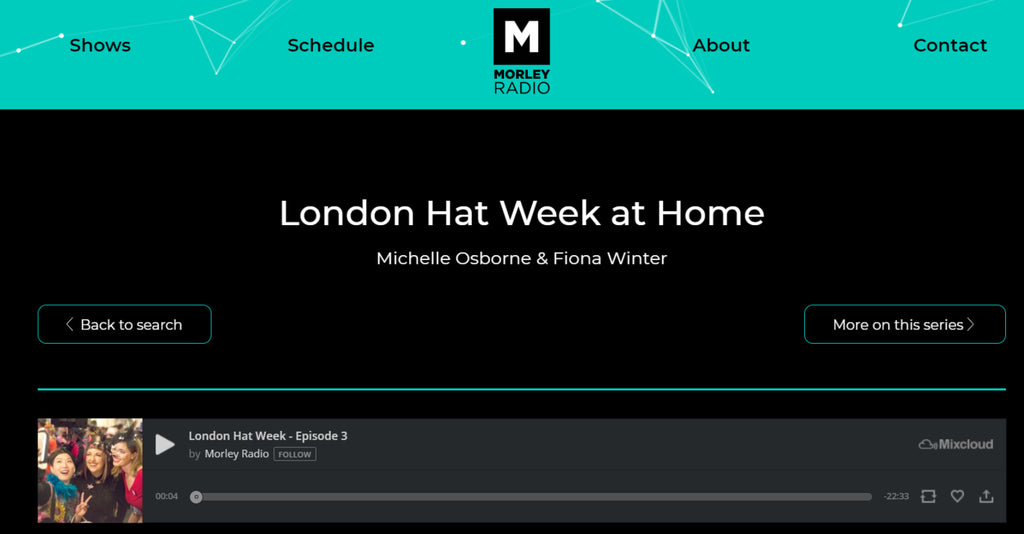 Podcast: London Hat Week at Home x Petershams