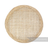 Metallic Lurex 10.5cm Round Sinamay Hat Base