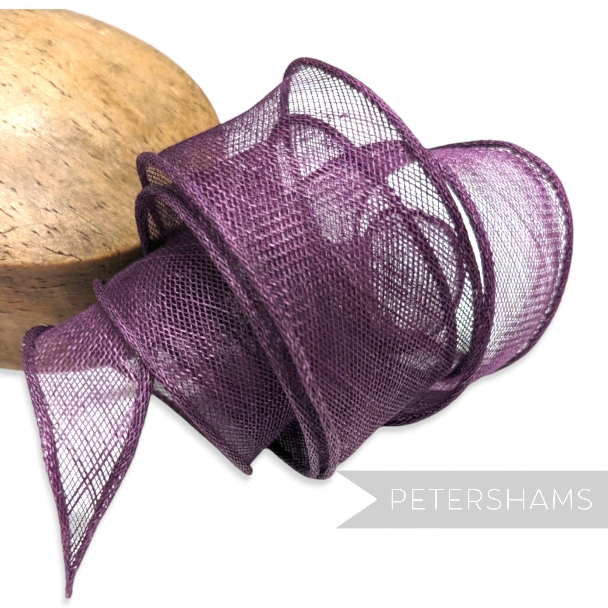 Hand Rolled Sinamay Ribbon Trim