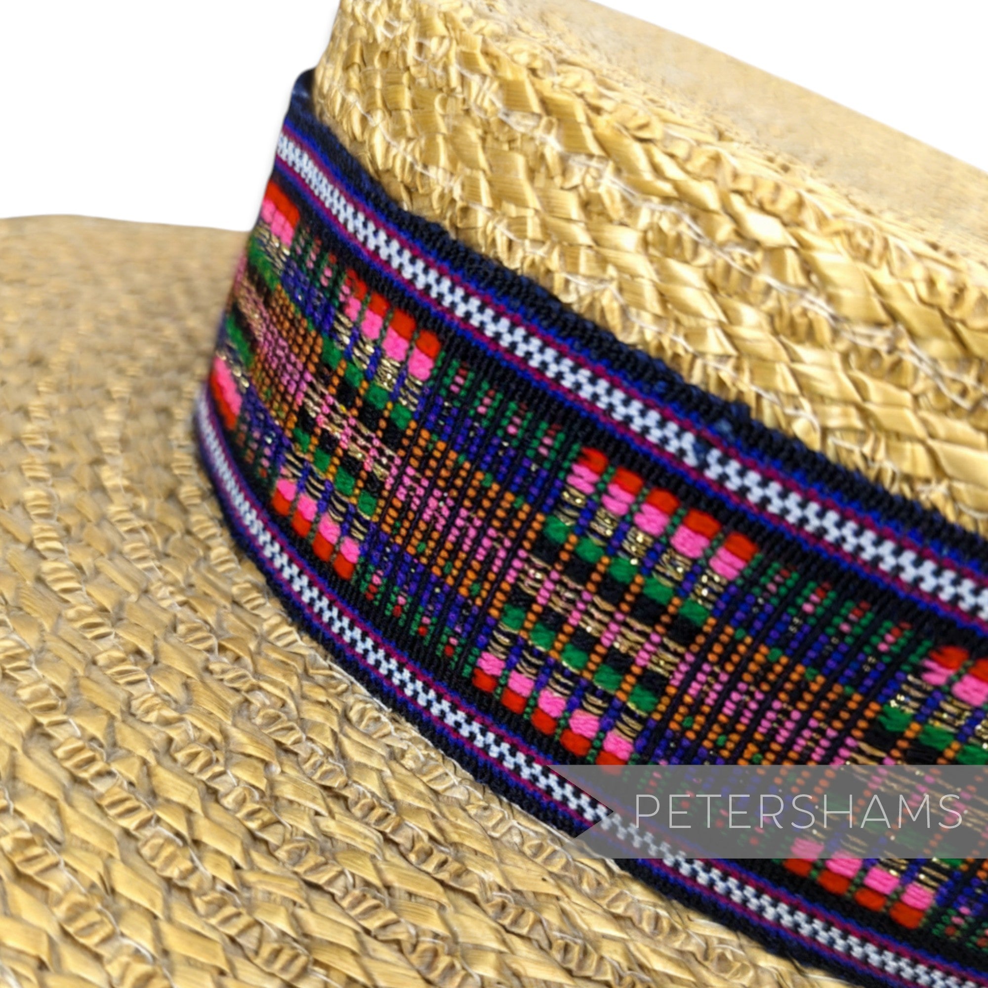 5cm Wide Woven Wool Millinery Hat Banding with Lurex - 2m