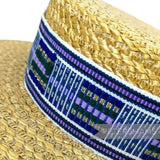 5cm Wide Woven Wool Millinery Hat Banding with Lurex - 2m