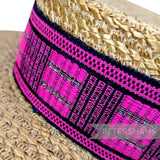 5cm Wide Woven Wool Millinery Hat Banding with Lurex - 2m