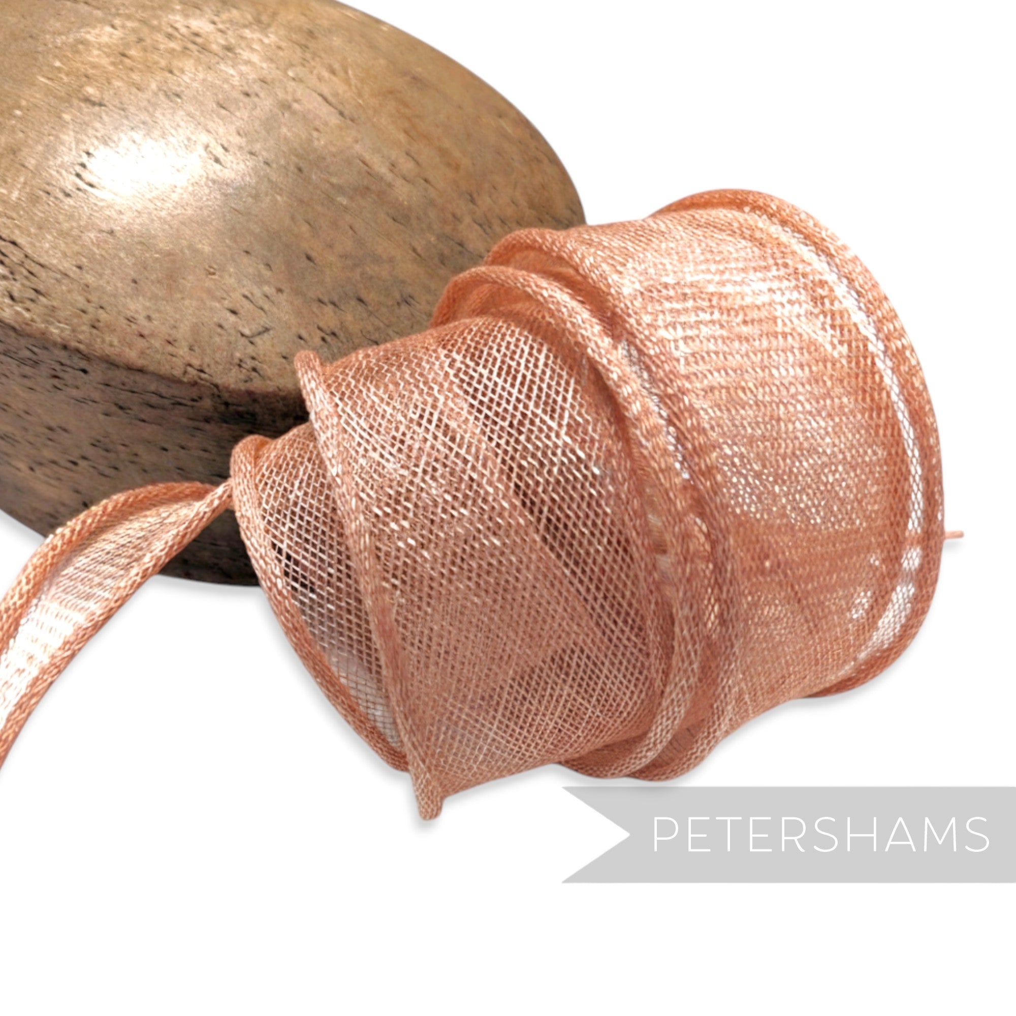 Hand Rolled Sinamay Ribbon Trim