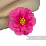 'Akari' 7cm Vintage 1960/70s Wired Japanese Vibrant Dahlia Silk Flower