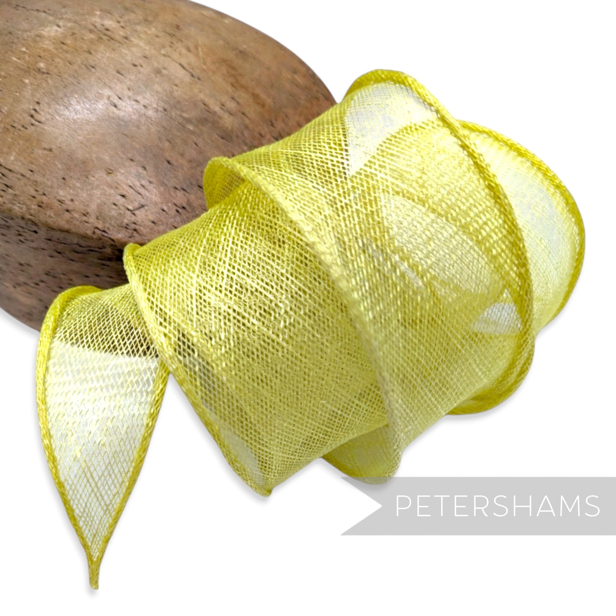 Hand Rolled Sinamay Ribbon Trim