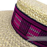 5cm Wide Woven Wool Millinery Hat Banding with Lurex - 2m