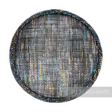 Metallic Lurex 13.5cm Round Sinamay Hat Base