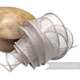 Hand Rolled Sinamay Ribbon Trim