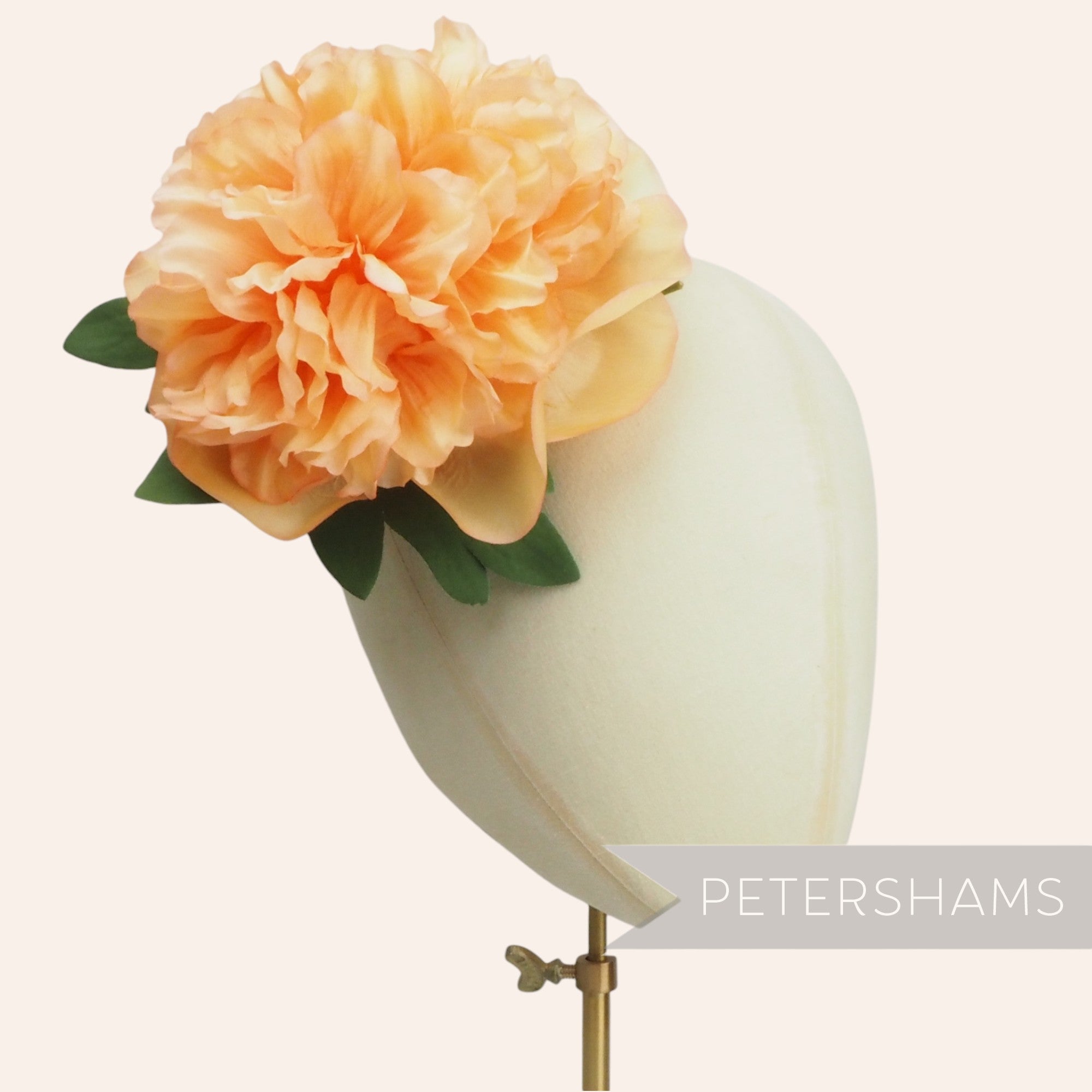 'Kim' Extra Large 17cm Vintage German 1950/70's Wired Peony Flower