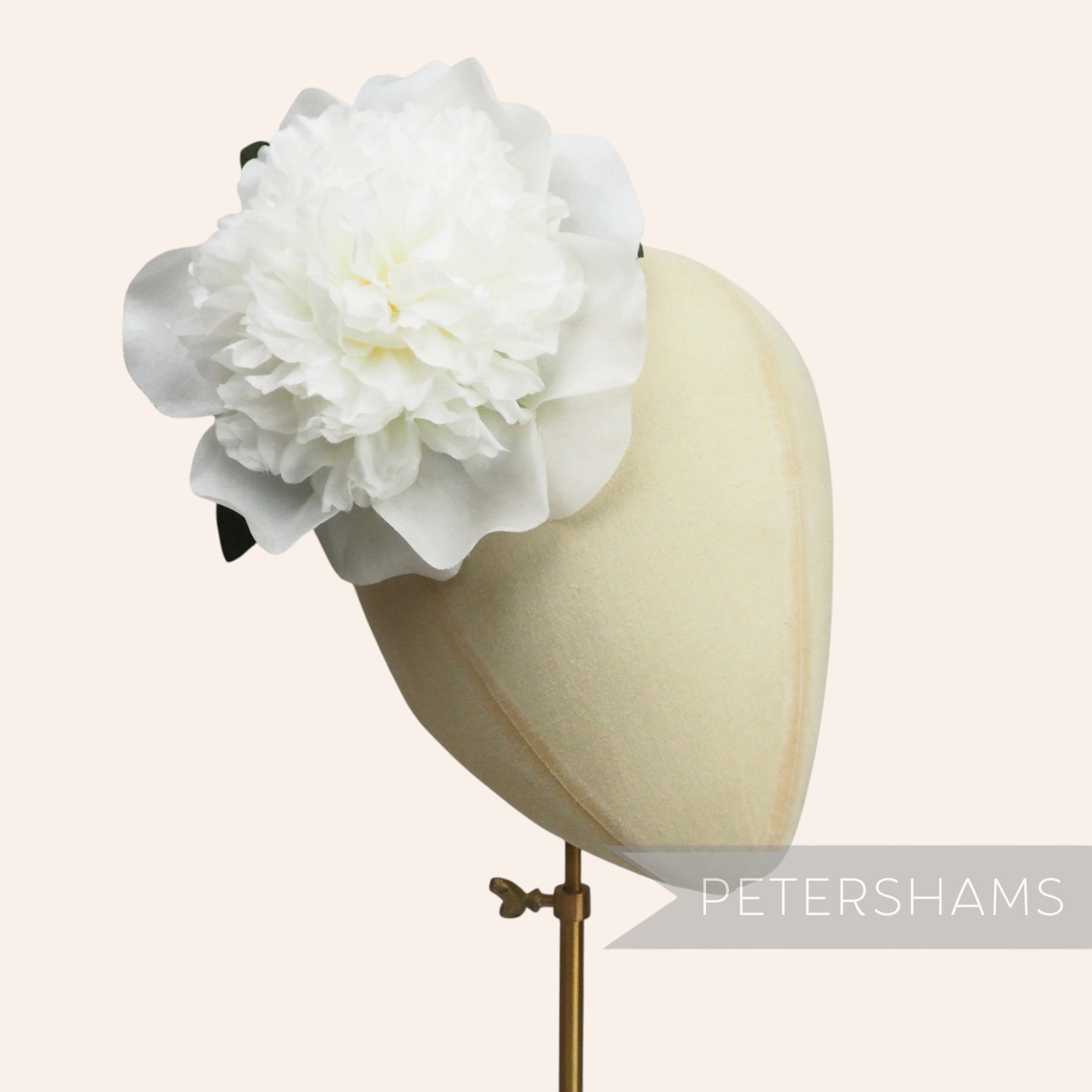 'Kim' Extra Large 17cm Vintage German 1950/70's Wired Peony Flower