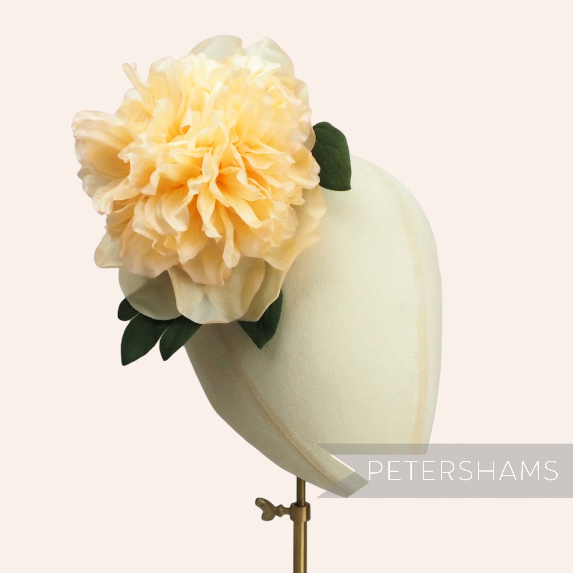 'Kim' Extra Large 17cm Vintage German 1950/70's Wired Peony Flower