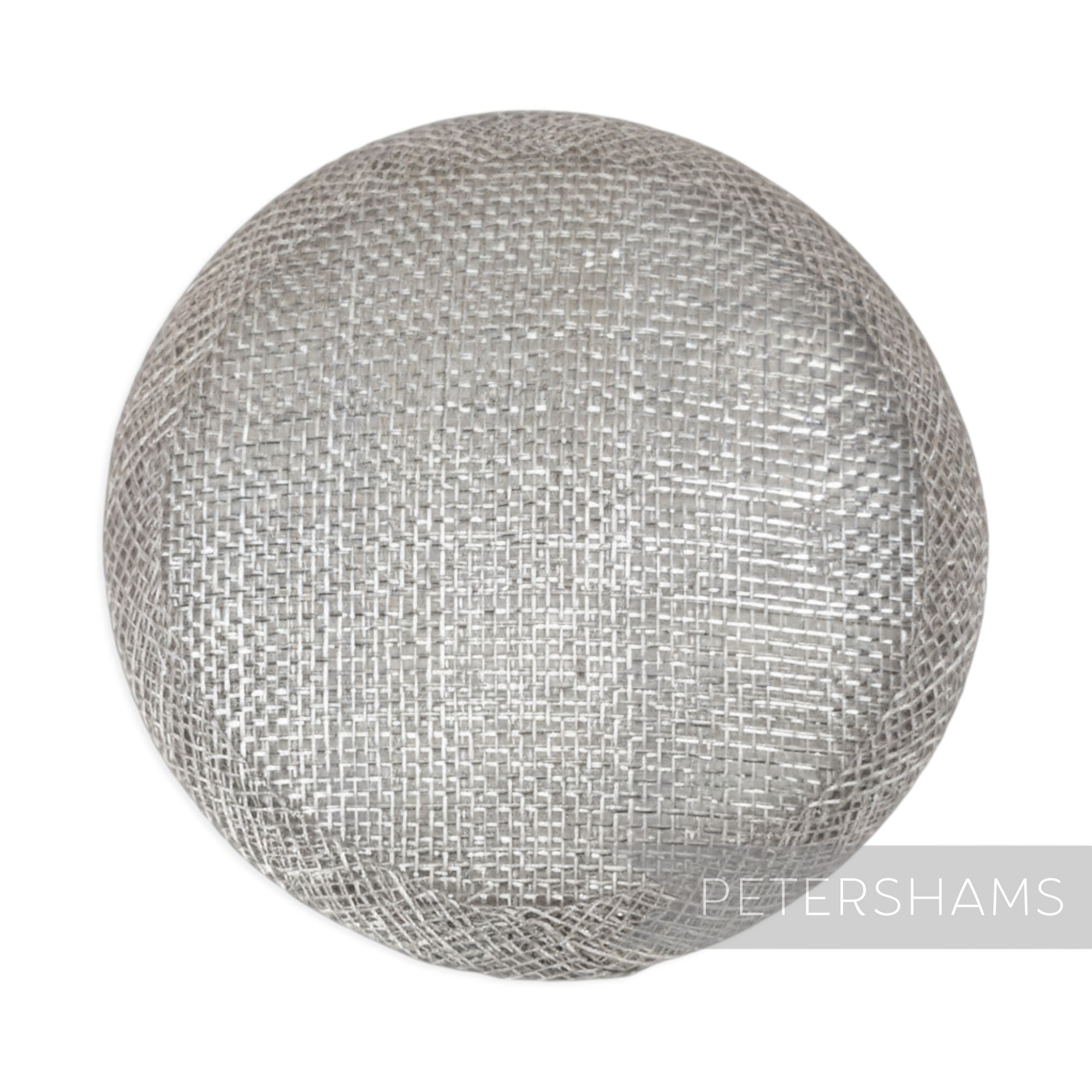 Metallic Lurex 10.5cm Round Sinamay Hat Base