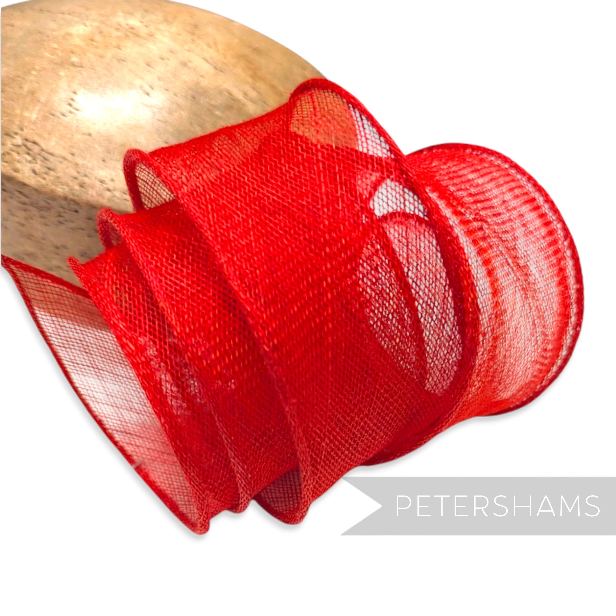 Hand Rolled Sinamay Ribbon Trim