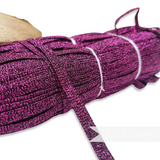 Petershams Millinery Supplies 10mm purple sparkly lurex crinoline hat braid in a full 80m hank