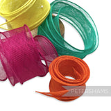 Hand Rolled Sinamay Ribbon Trim