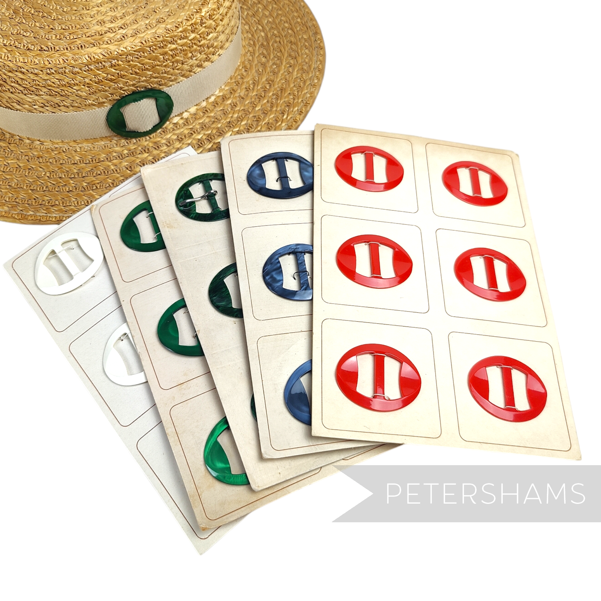 45mm Small Oval Vintage 1950's Buckle