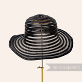 Swirled Crin and Shiny Polybraid Capeline Hat Body