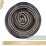 Swirled Crin and Shiny Polybraid Capeline Hat Body
