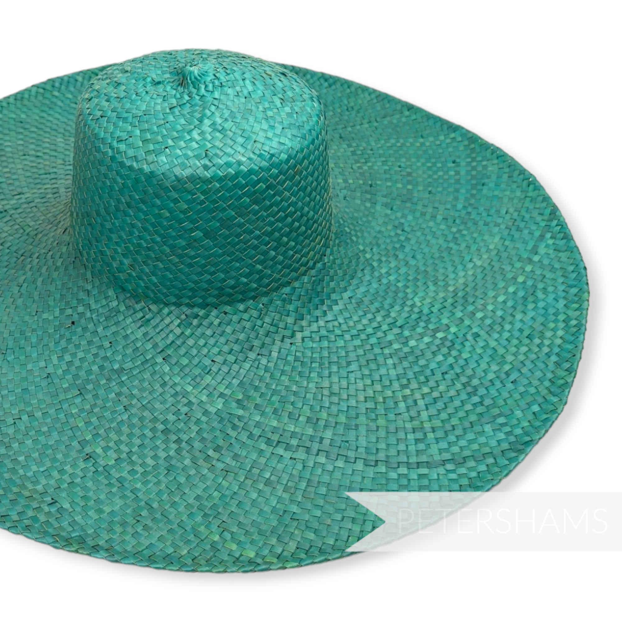 Imperfect Super Duper XL Strip Straw Capeline - 15"