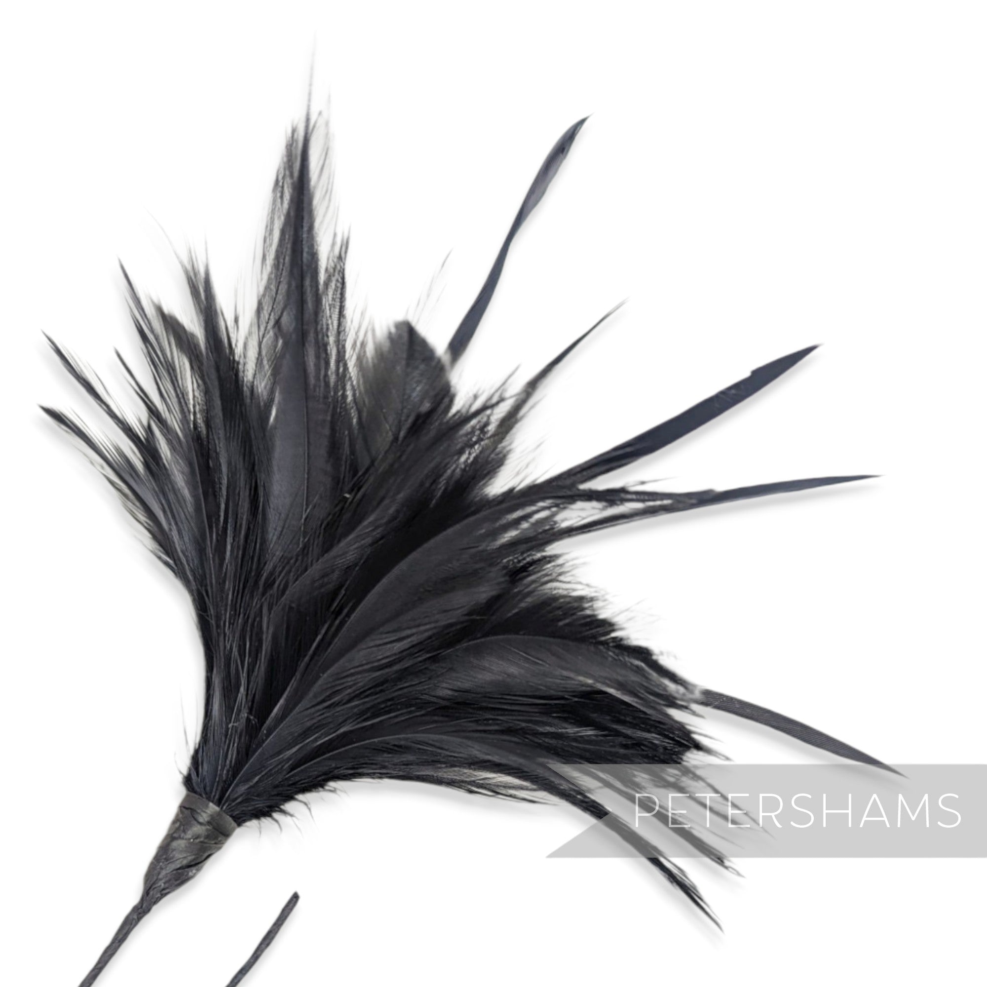 Fluffy Hackle & Goose Biot Feather Mount