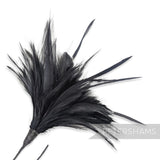 Fluffy Hackle & Goose Biot Feather Mount