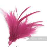 Fluffy Hackle & Goose Biot Feather Mount