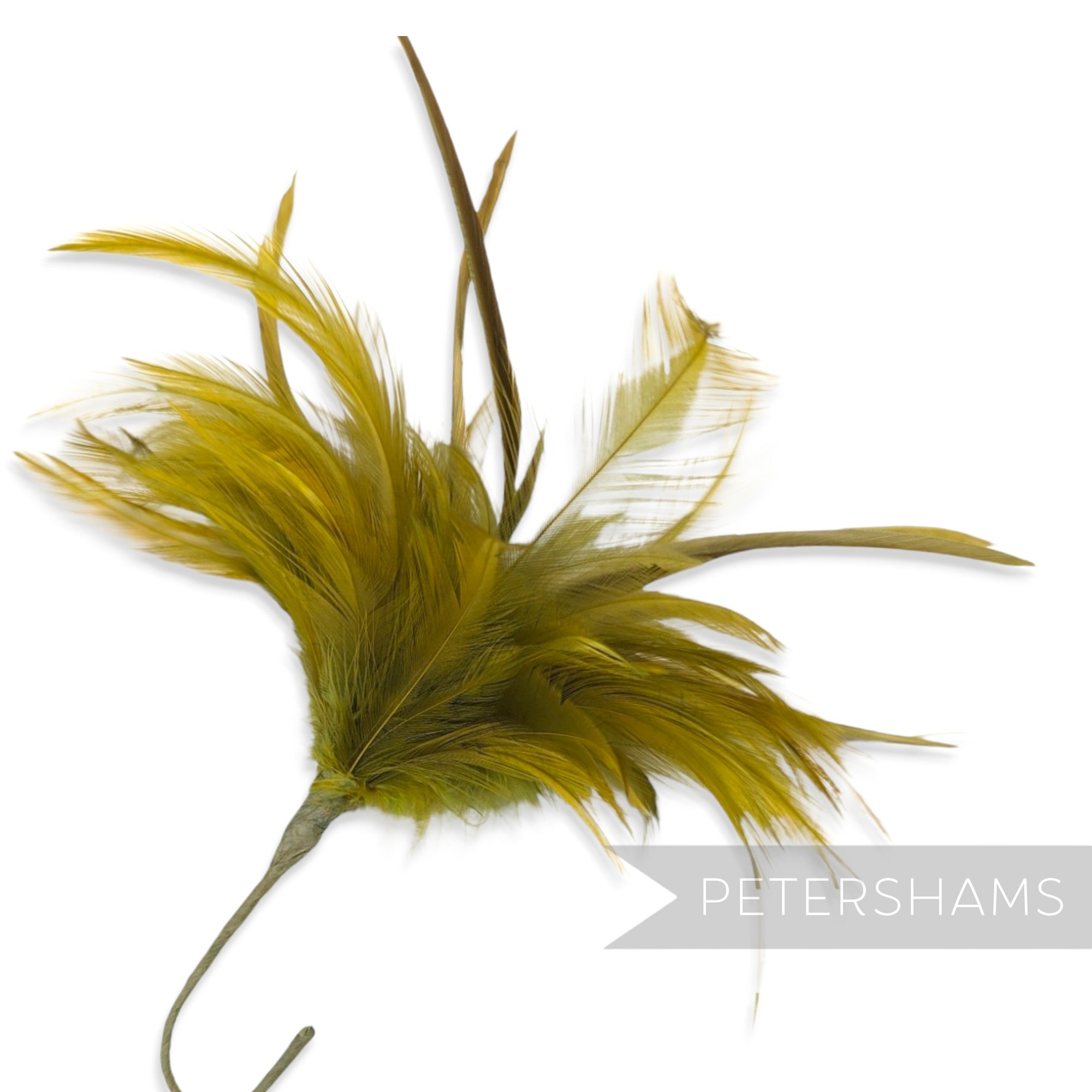 Fluffy Hackle & Goose Biot Feather Mount