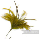 Fluffy Hackle & Goose Biot Feather Mount