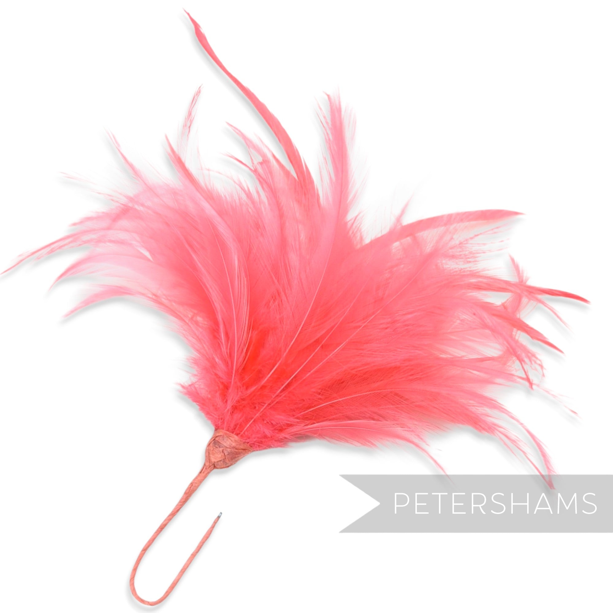 Fluffy Hackle & Goose Biot Feather Mount