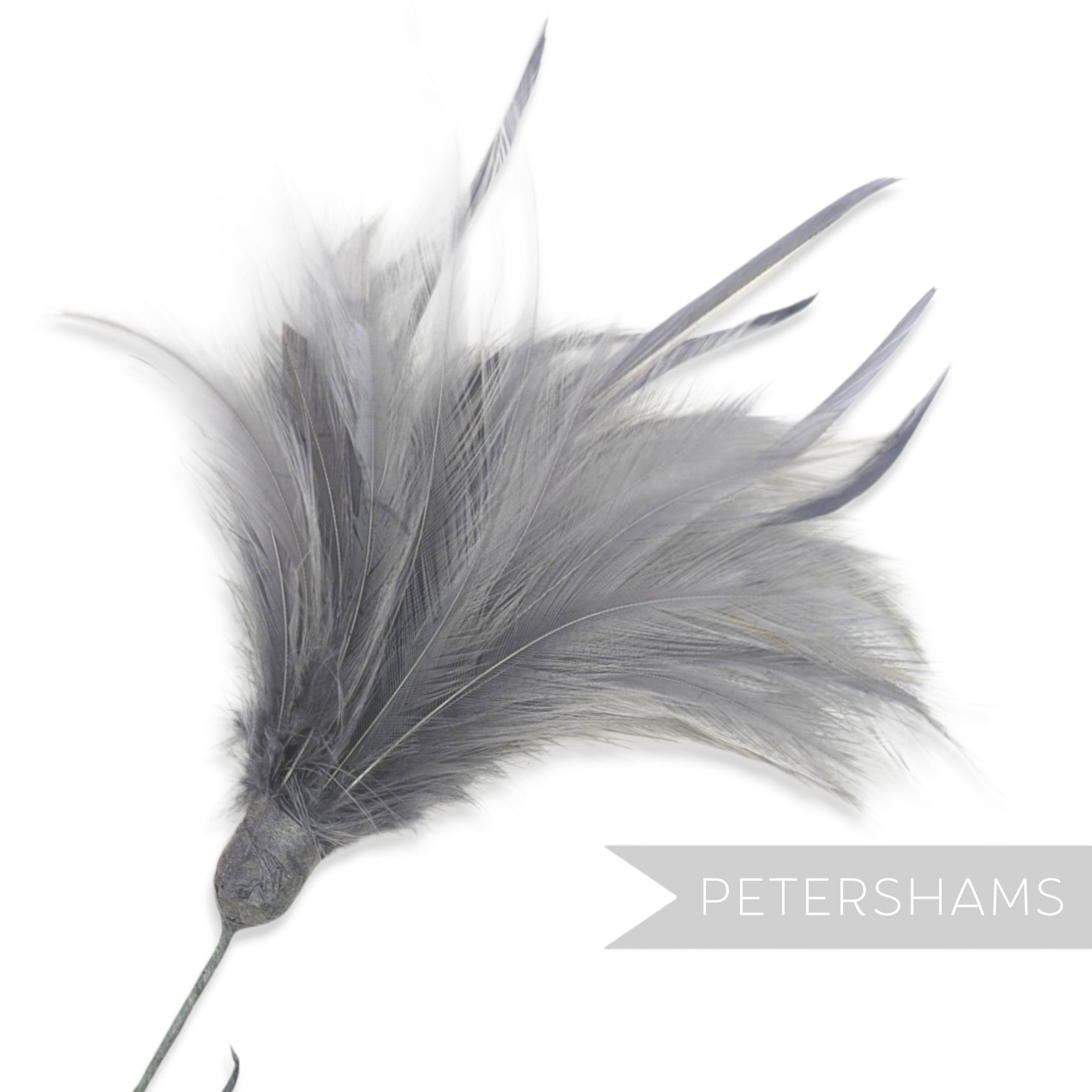 Fluffy Hackle & Goose Biot Feather Mount