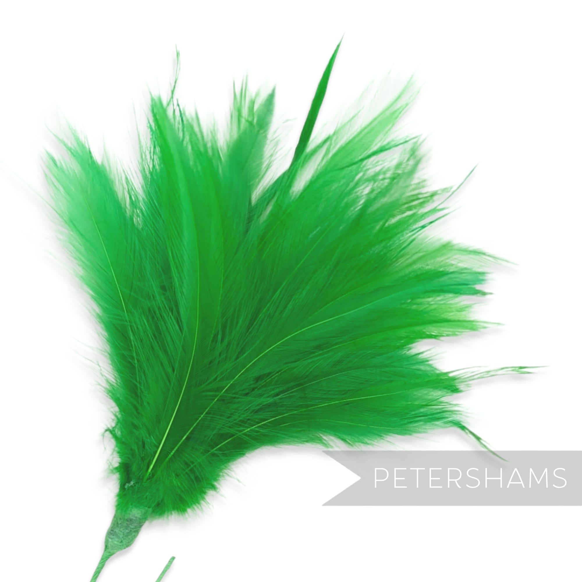 Fluffy Hackle & Goose Biot Feather Mount