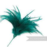 Fluffy Hackle & Goose Biot Feather Mount