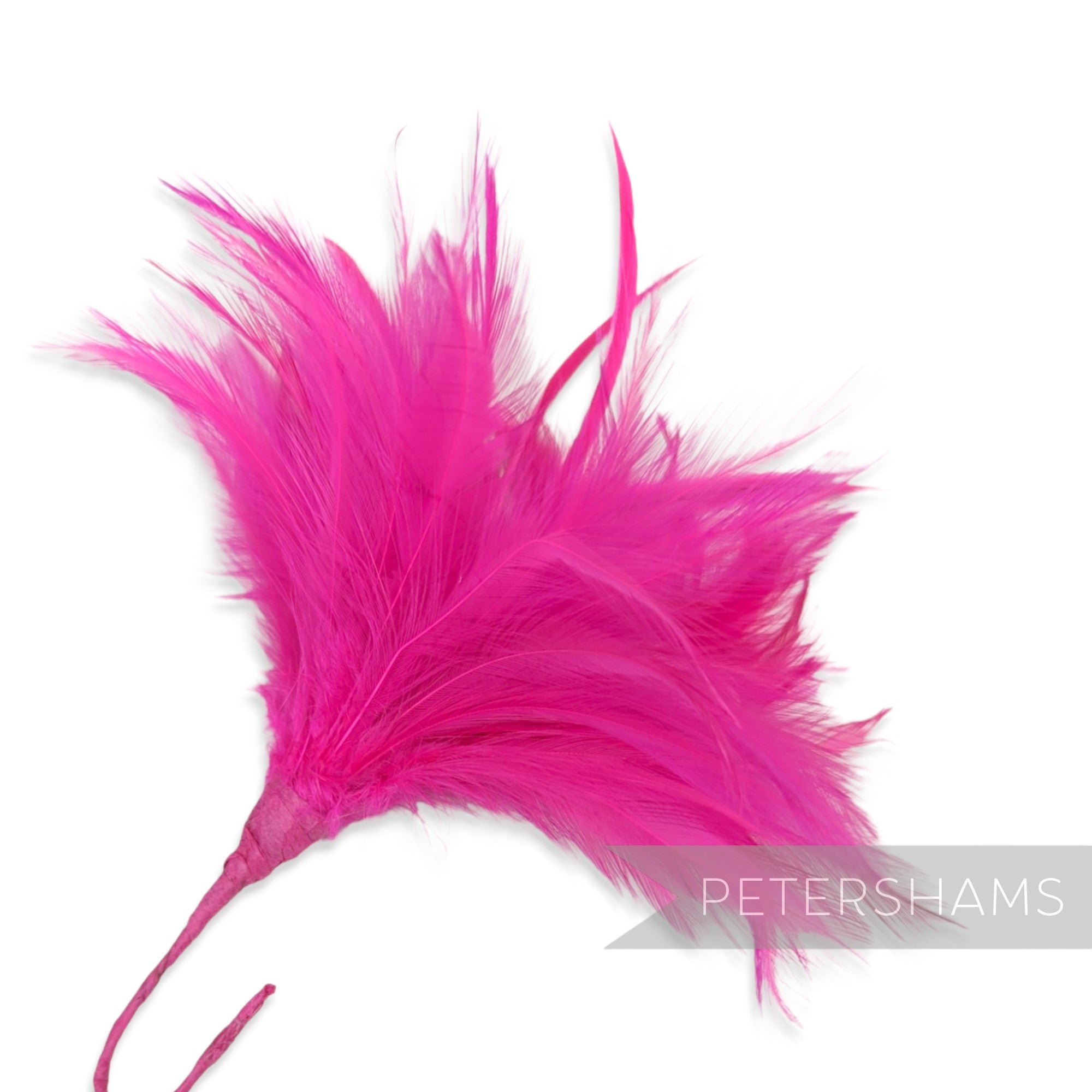 Fluffy Hackle & Goose Biot Feather Mount