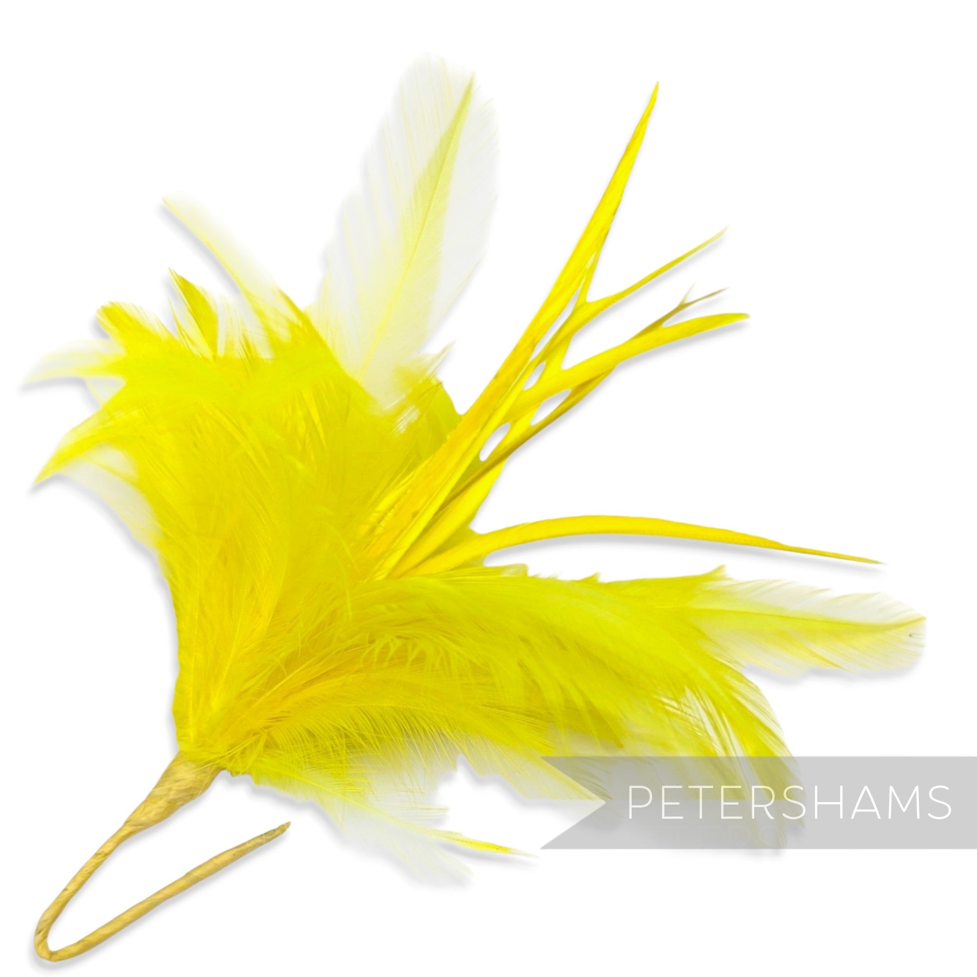 Fluffy Hackle & Goose Biot Feather Mount