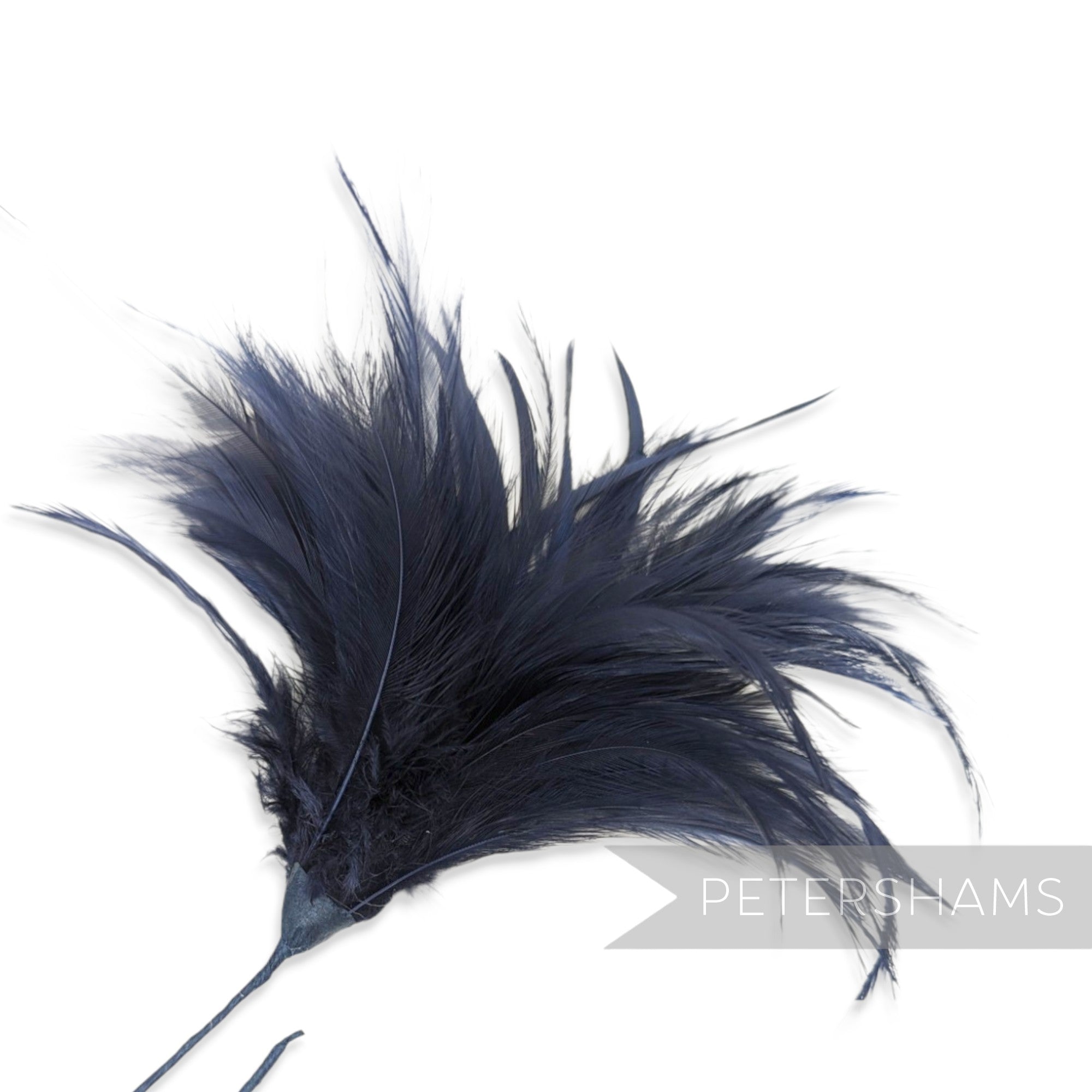 Fluffy Hackle & Goose Biot Feather Mount