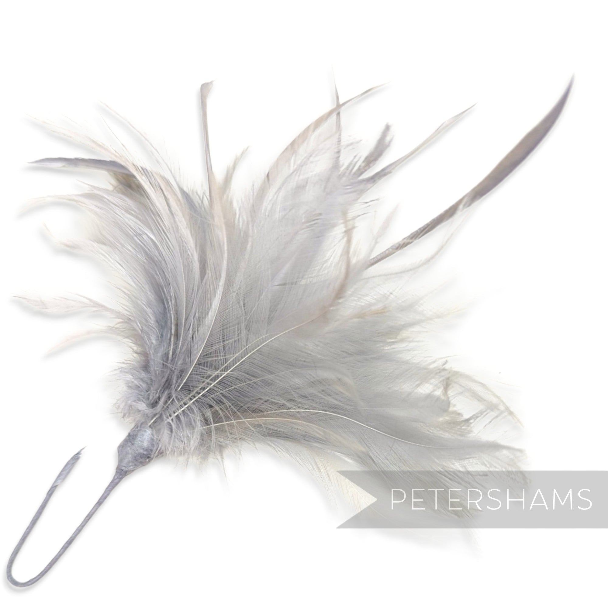 Fluffy Hackle & Goose Biot Feather Mount