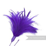 Fluffy Hackle & Goose Biot Feather Mount