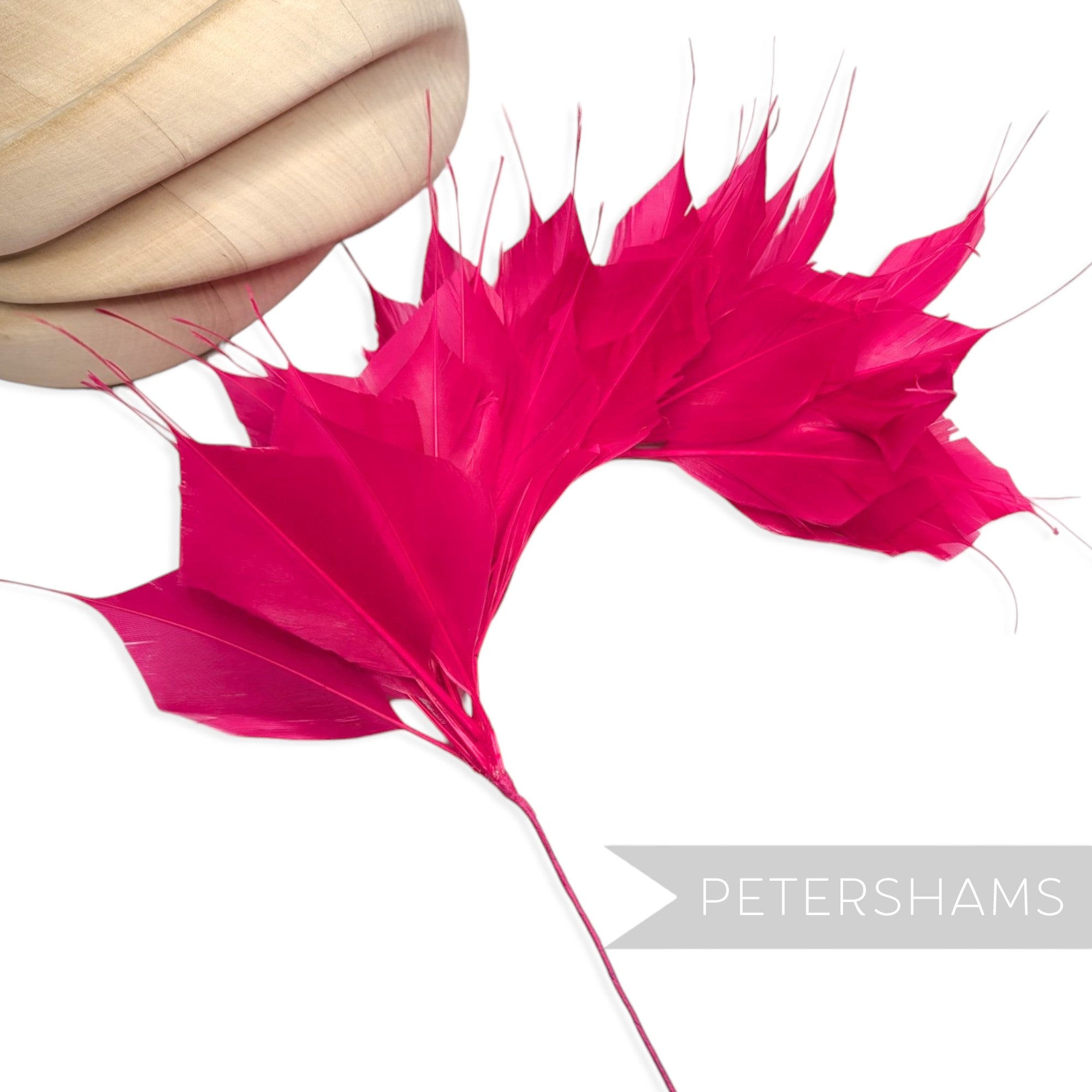Large Spiky Goose Feather Wired Hat Mount