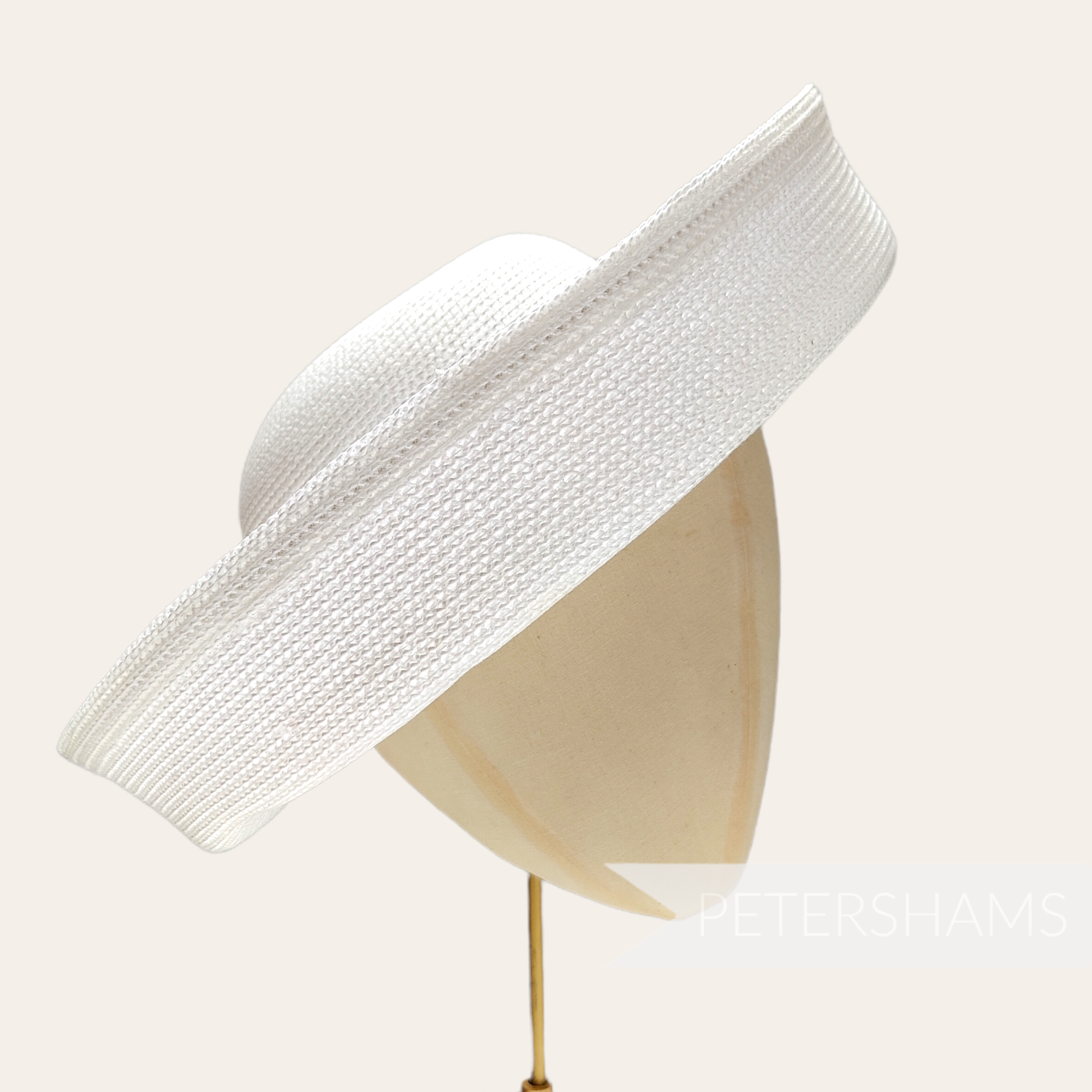 Large Brimmed Polybraid Sailor Hat Form