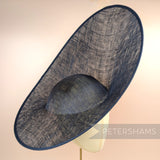 XL Deep Upturn Sinamay Hat Base