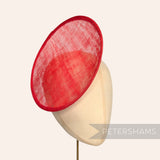 Rounded Scoop 21cm Sinamay Fascinator Hat Base