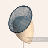 Rounded Scoop 21cm Sinamay Fascinator Hat Base