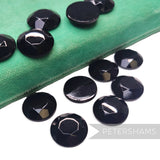 18x18mm Vintage 1970's German Glass Round Flat-back Imitation Stones