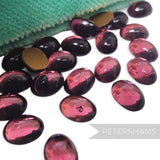 8x7mm Vintage 1980's Smooth Dome Flat-back Cabochons
