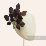 'Kayla' Velvet Wired Leaf Millinery Hat Mount