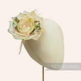 'Reece' 13cm Silk & Velvet Millinery Flower Hat Mount