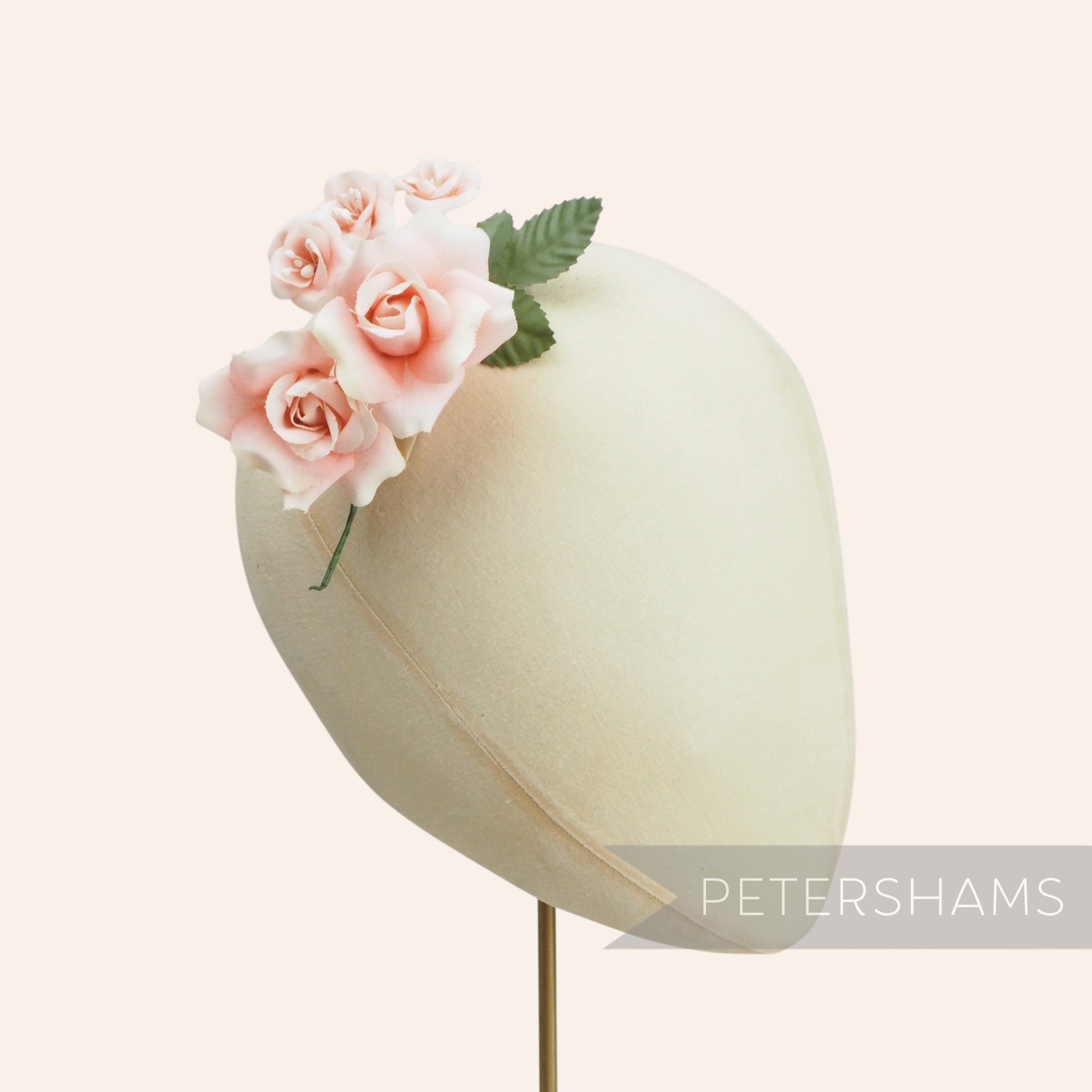 'Thea' Vintage Petite Cotton Rosebud Flower Millinery Hat Mount