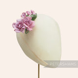 'Thea' Vintage Petite Cotton Rosebud Flower Millinery Hat Mount
